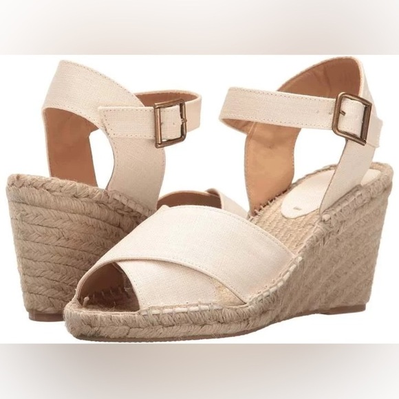 EUC - Soludos Suede Espadrilles Wedges - Size 9 - Picture 1 of 4